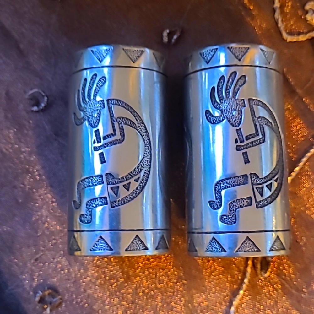 Kokopelli pewter salt and pepper shakers